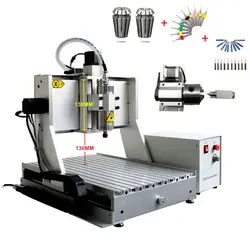 LY ЧПУ 3040 ZH-VFD 1.5KW USB 4 оси фрезерные станки для дерева, металла и так далее с полным инструментом в том числе зажимы Фрезерное долото