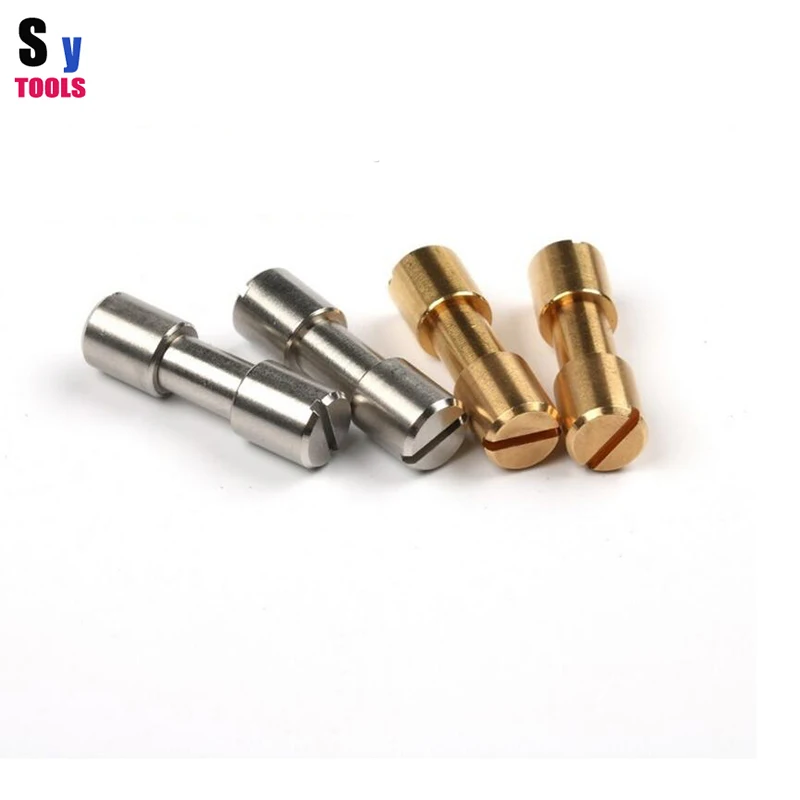 Diy Knife Countersunk head rivets screw across word shape Brass