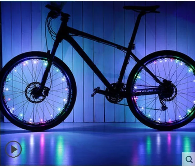 Hot wheels night ride a bicycle light wheel light colorful mountain