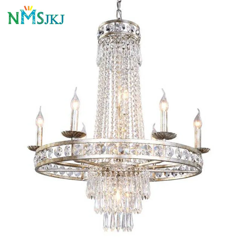

American Vintage LED Crystal Pendant Lights Individual Design for Bar Cafe Garment Shop Living room Hotel Restaurant