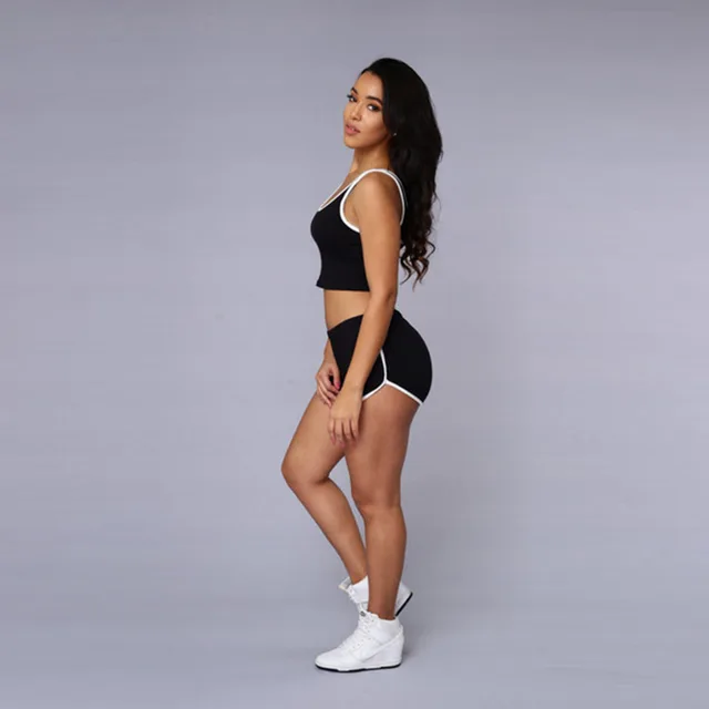 2Pcs/set Summer Fitness Vest Shorts Sports Suit For Yoga Runing Training Exercise Jogging Sportswear Sweatshirts Tracksuit