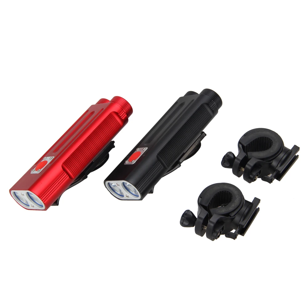 Cheap Aluminum 2x XM-L T6 LED Light Front Bike Headlight 7 ModesCycling Lamps+2x Rechargeable 3.7v 18650 2400mah Battery+Charger 10