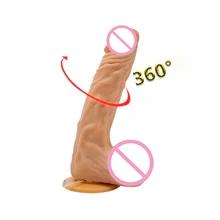 Realistic Dildo Vibrator Multifrequency G Spot clitoris vaginal massage heating Soft Silicone Vibrator Sex Toys for Woman