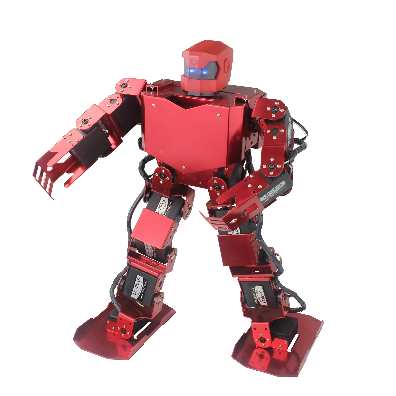 16DOF Robo-Soul H3s двуногая Робототехника Два ноги человека робот комплект в алюминиевой раме с сервоприводом и шлемом разобранный olly белый или