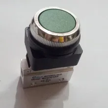1/" трубная резьба 2 Позиция 3 Way плоская кнопка зеленый Кнопка мгновенный пневматический клапан MOV-321PP механический клапан