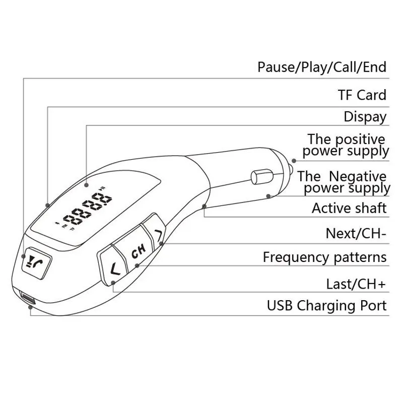 Fm-передатчик Bluetooth автомобильный комплект беспроводной радио адаптер fm-модулятор Handsfree Музыка Mp3 Usb плеер аудио для смартфона X5