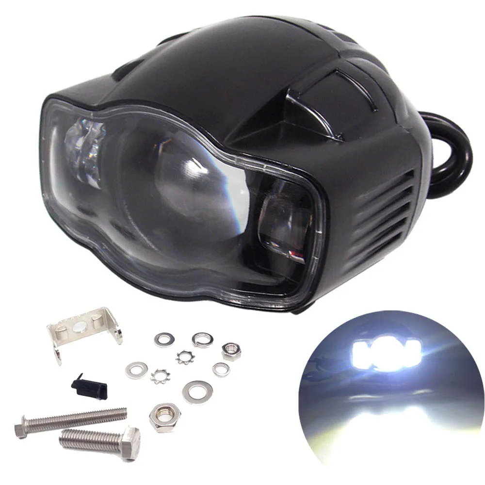 Motorcycle 20W LED Headlight with USB Charge Function Spotlight Fog