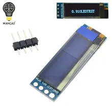 WAVGAT 0.91 inch OLED module 0.91″ blue OLED 128X32 OLED LCD LED Display Module 0.91″ IIC Communicate