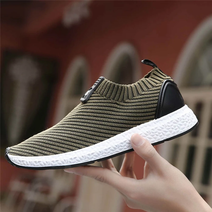 Sneakers Men Knit Mesh Shoes Outdoor Fashion Men's Breathable Sneakers Casual Shoes Running Shoes Sports Shoes #FS#4NV08 (16)