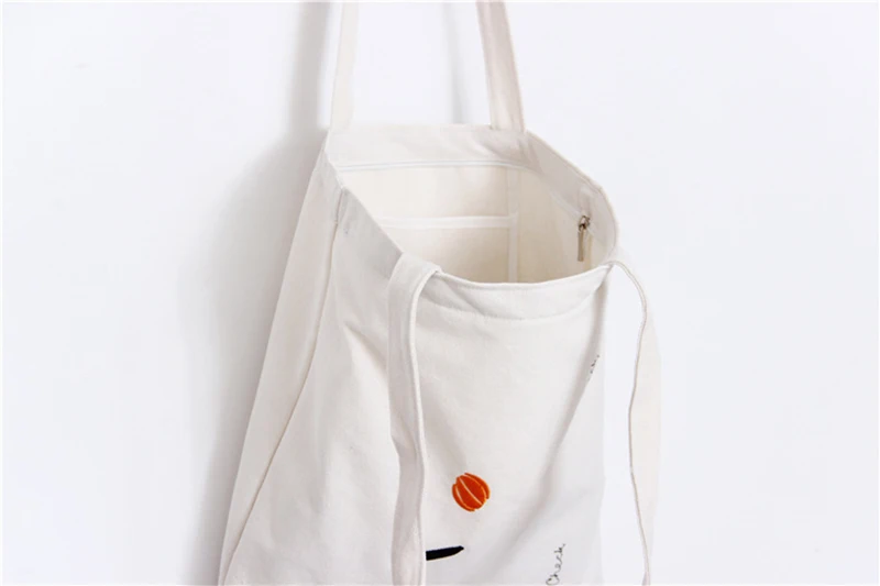 Youda Корея Harajuku Сумки Вышитые Холст Эко сумки портативный плечо сумка