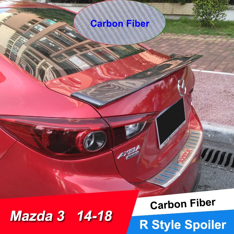 JNCFORURC Задняя Крышка багажника автомобильный спойлер Крылья для Mazda 3 Axela 2014 15 16 17 18
