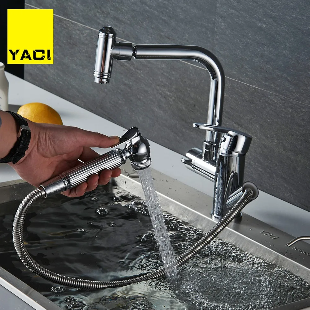 YACI 98 кухонные краны выдвижной душевой опрыскиватель дека крепление раковина