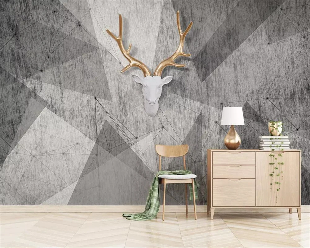 

beibehang Custom wallpaper 3D photo murals Modern abstract vintage geometric mosaic TV background wall paper papel de parede 3d