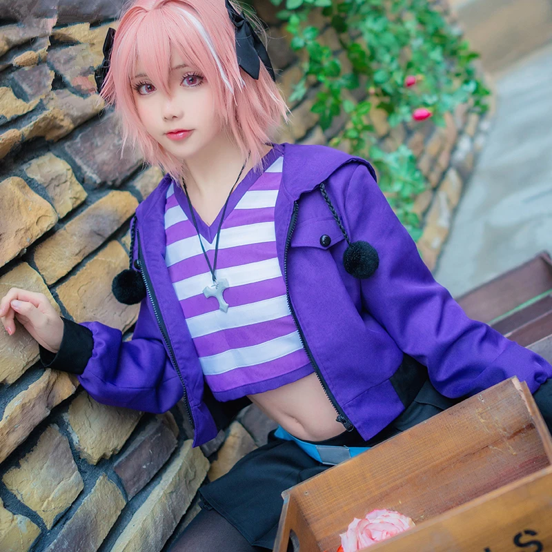 Аниме FGO Fate Grand Order Apocrypha Rider Astolfo Asutorufo униформа для косплея костюмы Спортивная