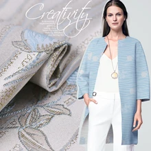 140 m широкий 350 г/м изготовленный на заказ высококачественный жаккардовая парча модная ткань осень и зима Верхняя Мода Одежда Ткань