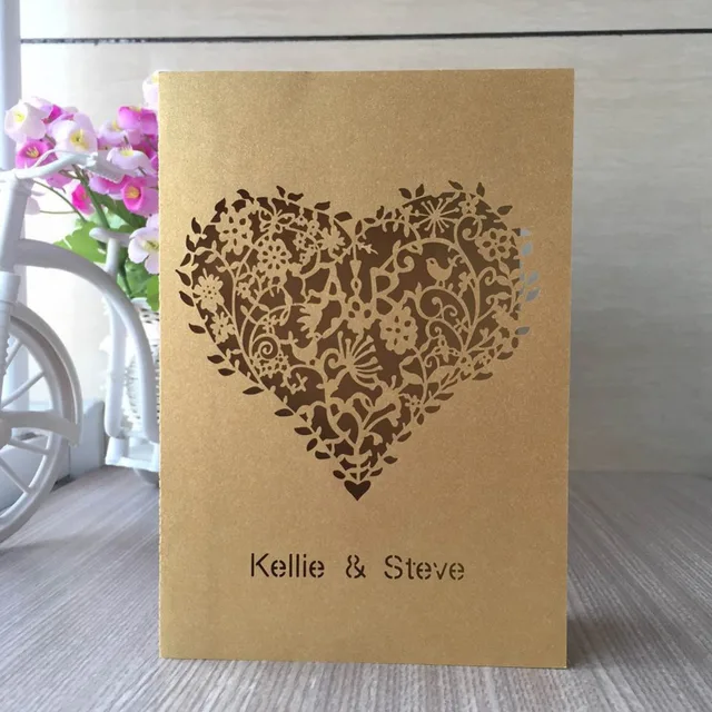 printable persona 100pcs laser cut love heart design wedding