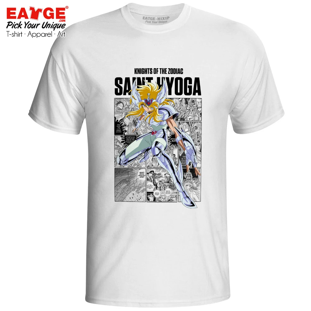 Gemini Saga T-shirt Gold Saints Anime Saint Seiya Knights of the Zodiac Print Funny T Shirt Active Novelty Style Women Men Top - Цвет: 03