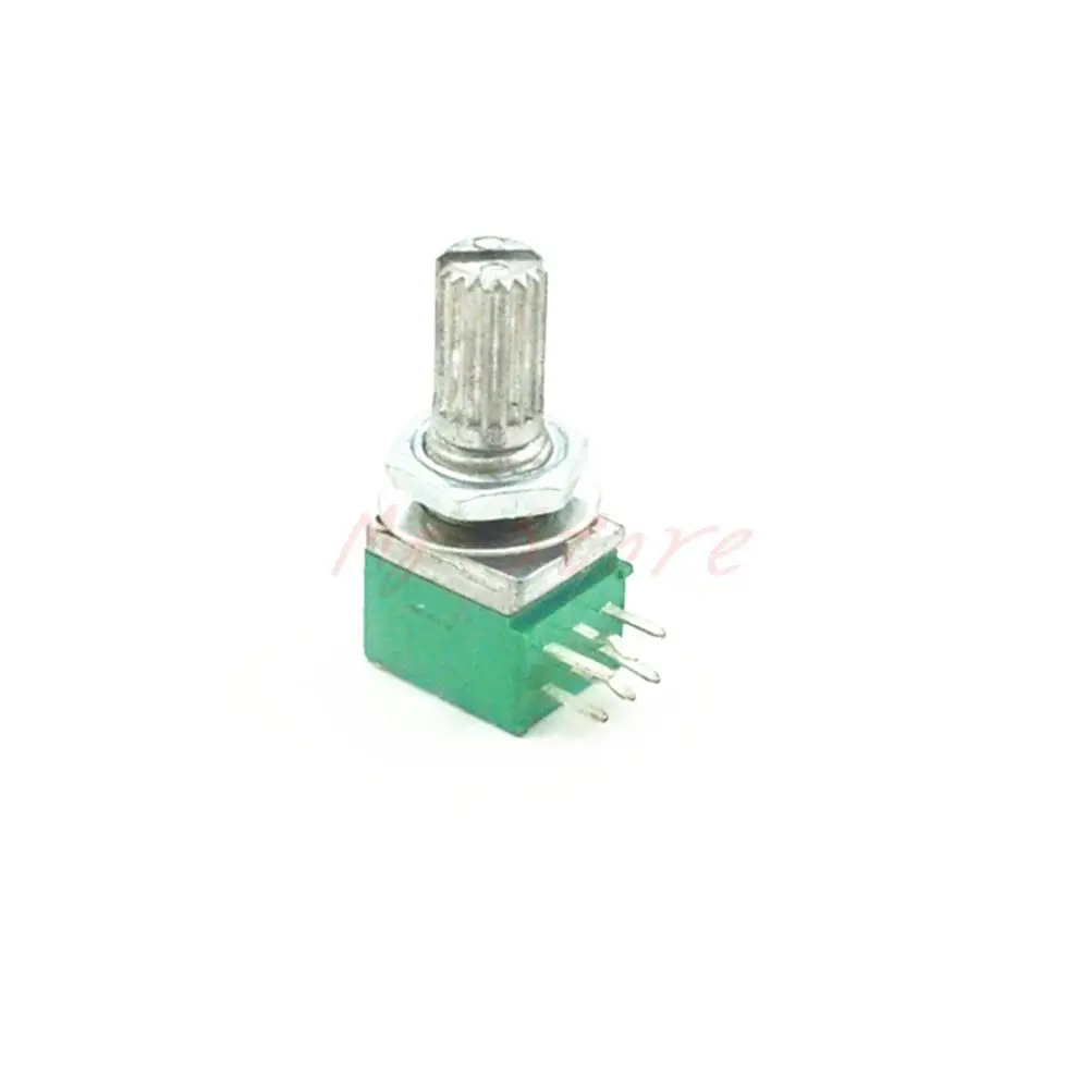 

100K RK097G Audio Amplifier Sealed Dual Potentiometer 15mm Shaft 6pins B100K