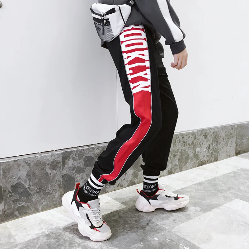 Fashion Casual Men's Pants Pants Spring And Autumn New M-2XL Reflective Loose Harem Pants Tricolor Personality Youth Popular