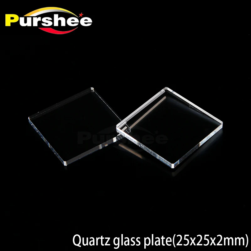 

Quartz glass plate(25x25x2mm)