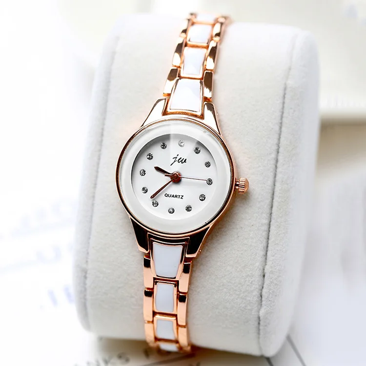 Rose Gold Women's Bracelet Watches 10PCS/LOT Classic Round Dial With