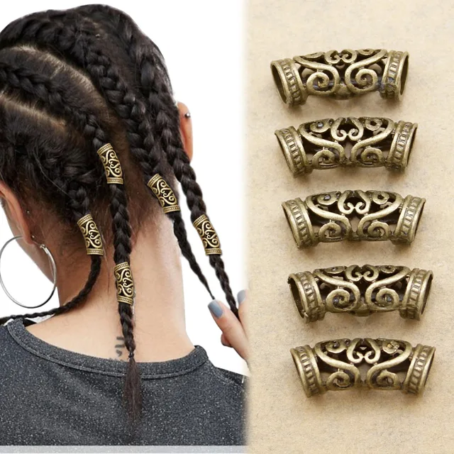 5x Norse Viking Swirl Beard Bead Rasta Dreadlocks Braid Head Hair 5x Norse Viking Swirl Beard Bead Rasta Dreadlocks Braid Head Hair Dress Clip Pin Accessories Christmas