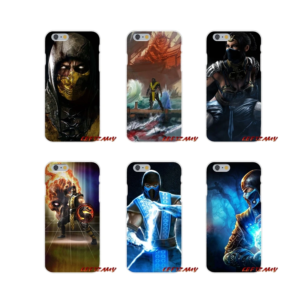 Scorpion Sub Zero Mortal Kombat для iPhone X XR XS MAX 4 4S 5 5S 5C SE 6 6S 7 8 Plus Аксессуары чехлы