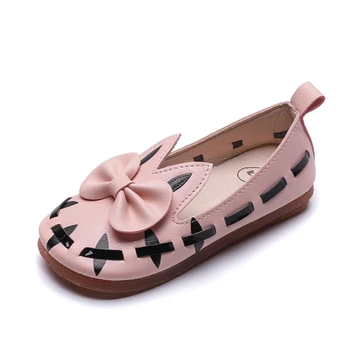 

1-5Y Leather Baby Princess Shoes Girls Shoes Bowknot Party Shoes Sweet Kids Children Flats Dress Dance Shoe