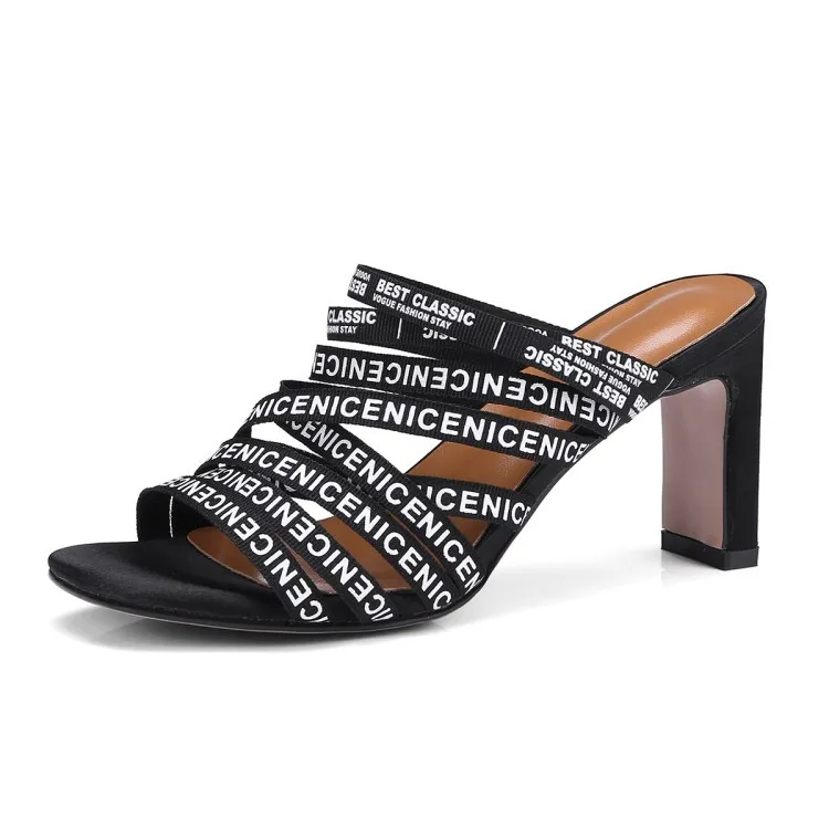

Summer Women Sandals High Heel Fashion Style Square Heel Gladiator Sandals Women Luxury Brand Women Shoes Slippers High Heels