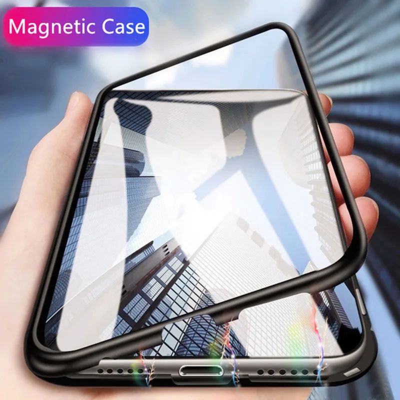 

Phone Case For Samsung Galaxy A50 A7 2018 J4 J6 Plus 2018 S10 Plus Magnetic Adsorption Flip Case For Samsung S10 S8 S9 Note 8 9