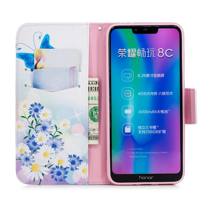 Для huawei Honor 8C BKK AL10 TL00 AL00 чехол для 8 c LX1 l21 телефон флип кожаный чехол|Чехлы-книжки| |