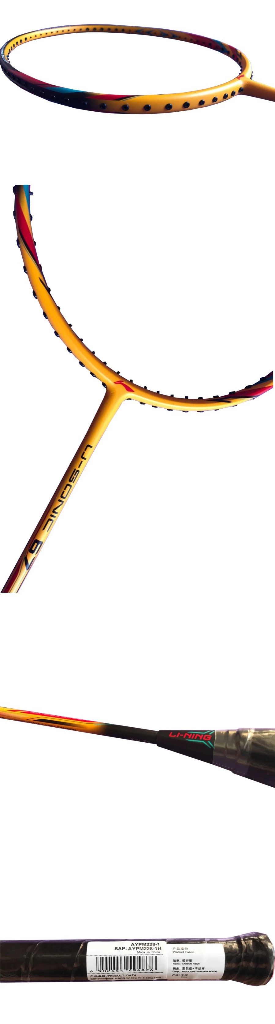 Подлинная Li-Ning профессиональная ракетка для бадминтона, Высококачественная Спортивная ракетка Li Ning с подарками и сумкой L999OLB
