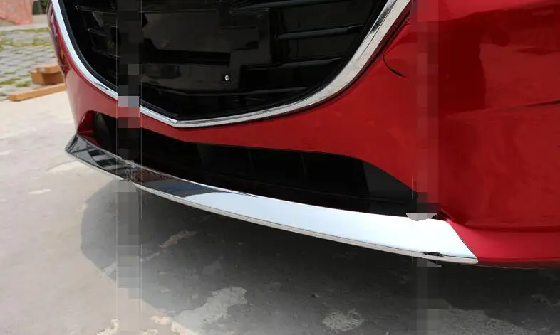 

ACCESSORIES FIT For MAZDA 3 M3 2014 2015 CHROME FRONT BUMPER PROTECTOR LIP SPOILER COVER TRIM MOLDING GARNISH GUARD GRILLE