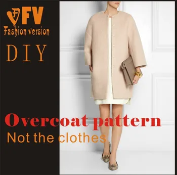 

Clothing DIY Overcoat Sewing Pattern Coat Sewing Template Cutting drawing BFY-50