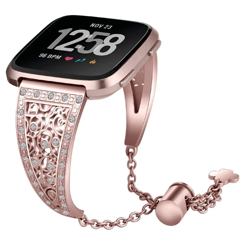 

Metal Watch Band For Fitbit Versa Band Strap Stainless Steel Replacement Strap Bands For Fitbit Versa Watch 62015