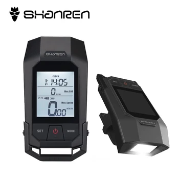 

SHANREN 2 In 1 Bike Speedometer 400Lumen Light Waterproof IP65 Bike Light Wireless 18 Functions MTB Bicycle Computer Stopwatch