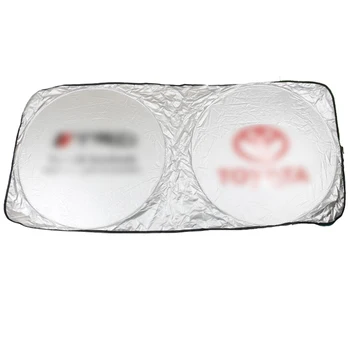 

1PC 150*70cm Front Rear Car Windshield Sunshade Window Sun Shade Sunshade Visor Film For toyota logo Car Window Auto Accessorie