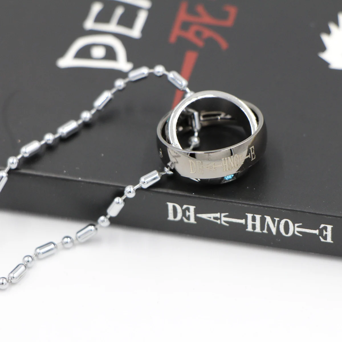 

Hot Sale Cosplay Ryuk Cover Book Note Notebook Feather Pen Ring Stationery Set Writing Journal Death WJ-XXWJ272-