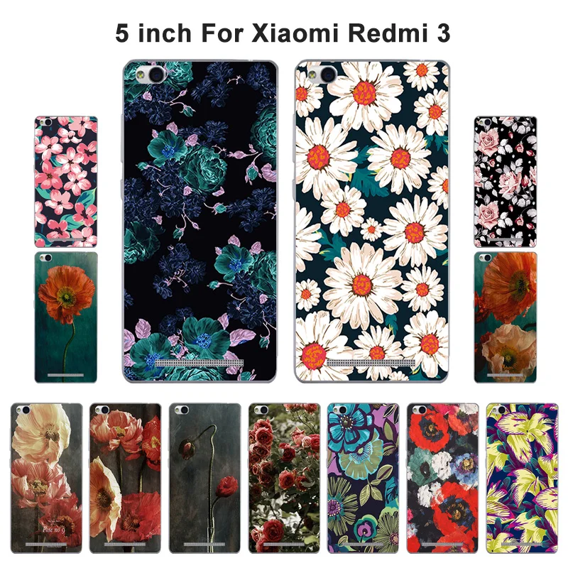 

TPU Silicone For Coque Xiaomi Redmi 3 Case Transpanret Cover 5.0 Fancy Painted Case for Xiaomi Redmi 3 Hongmi 3 Capa