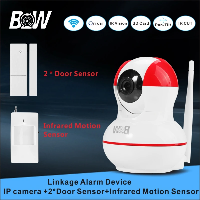 Security Alarm Wireless Surveillance font b Camera b font IP 2 font b door b font