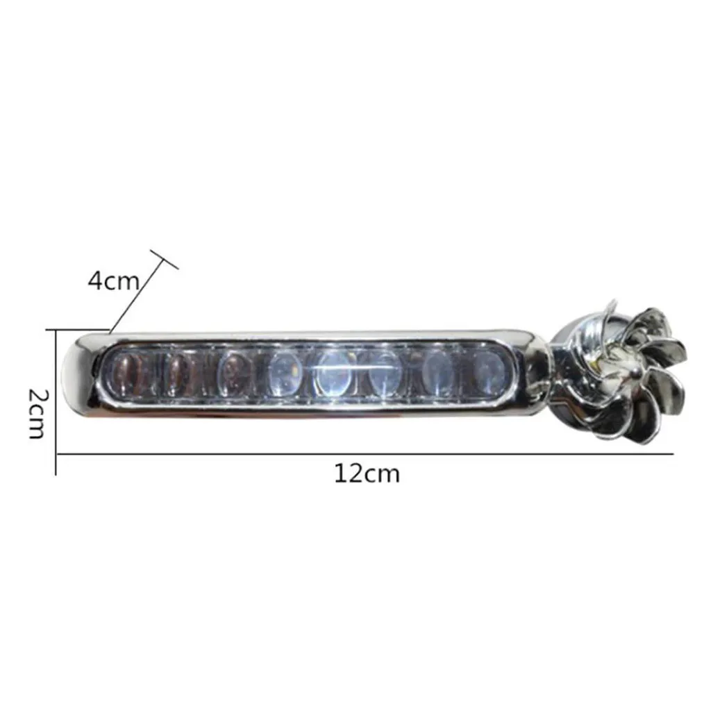 Star Eleven 2x Wind Power LED Wiring Free Fog Lamp Decoration Car Daytime Running Light multicolor