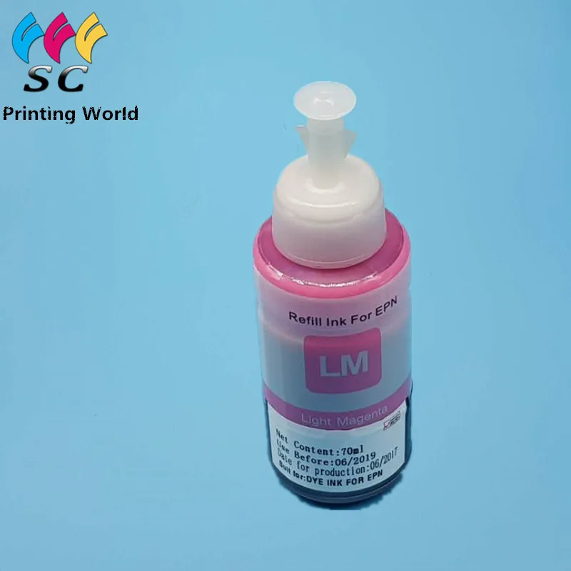 Картридж для принтера Epson L800 L801 L805 L810 L850 L1800 L351 L353 L551 6 цветов 70 мл шт.|Детали