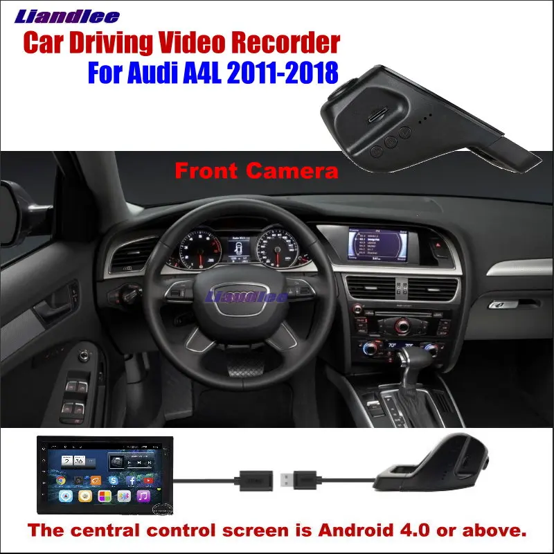 

Liandlee Novatek96655 Car DVR Front Camera Driving Video Recorder USB Plug For Audi A4L Android Screen AUTO Dashcam Antiradar