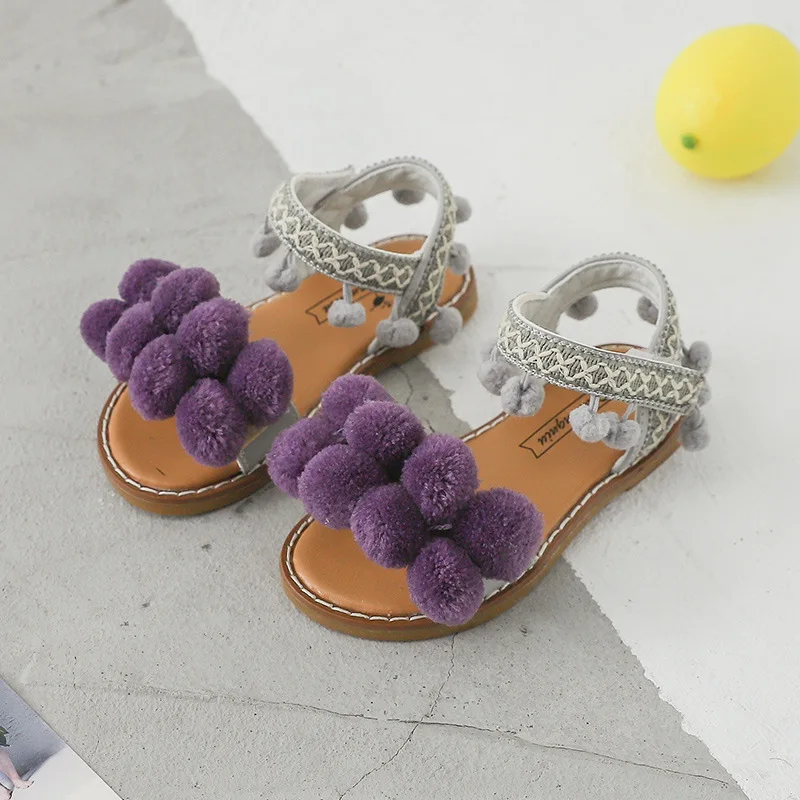 

Summer New Girls Soft Bottom Non-slip Sandals Roman Princess Shoes Cute Casual Sandals Princess Shoes A794
