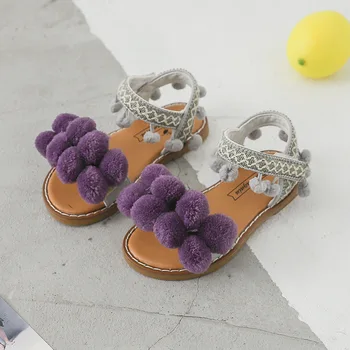 

Summer New Girls Soft Bottom Non-slip Sandals Roman Princess Shoes Cute Casual Sandals Princess Shoes A794