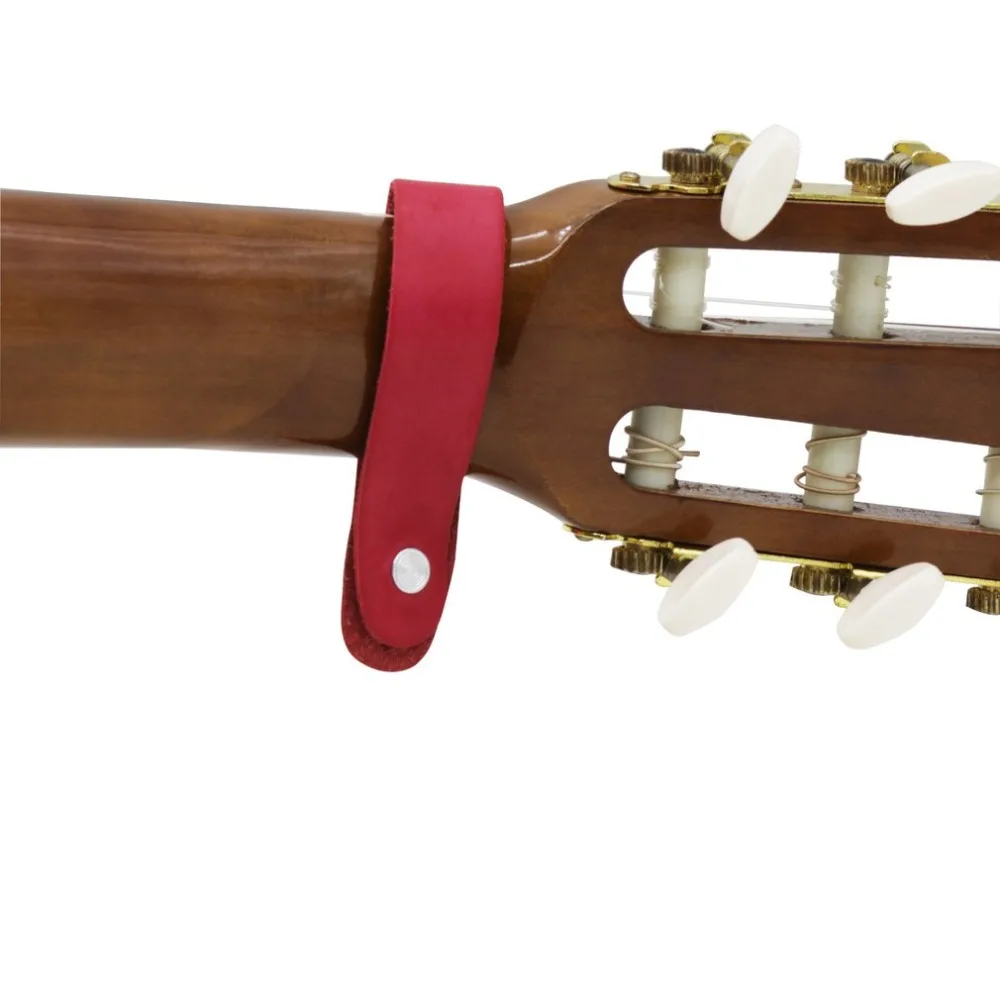1PC Acoustic Guitar Strap Button Hook Extender Leather Guitar Neck