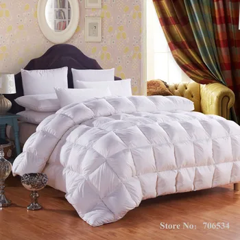 Winter Duck/Goose Down filler quilted Quilt king queen twin full size Comforter/Blanket/Doona/Duvet white/pink color 100% Cotton 1