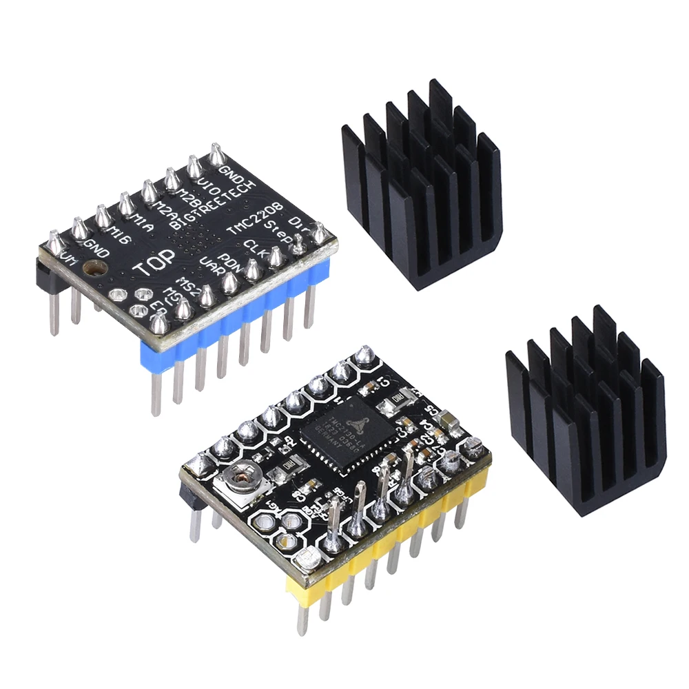 

BIQU BIGTREETECH TMC2208 TMC2130 MKS Stepper Motor StepStick Mute Driver for MKS Gen 2.0 SKR V1.3/V1.1 3d printer control board