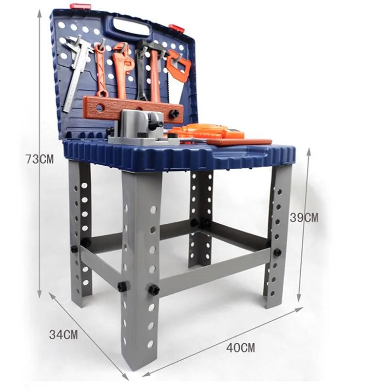 Портативный ящик для инструментов образовательная разведка игрушка электрические инструменты для обслуживания ремонтный набор моделирование DIY подставка для инструмента/стола/для ребенка
