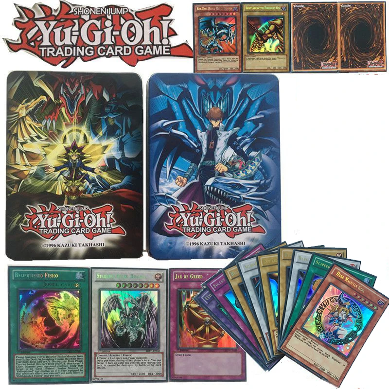 Yugioh 60 шт. набор с коробкой карты карточная игра битва карта полная Флеш карта 60 листов Египетский Бог коллекционные игрушки для мальчика Yu